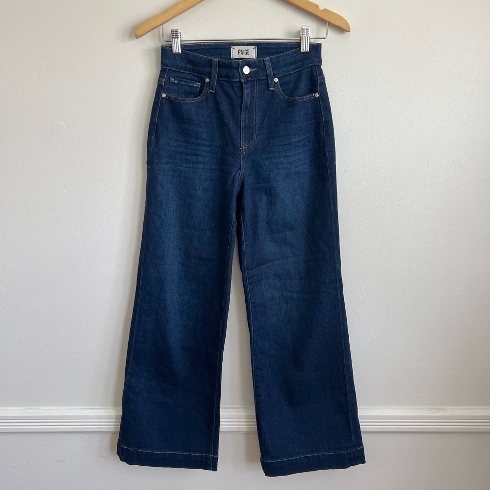 Paige Aneesa High Rise Wide Leg Crop Jeans